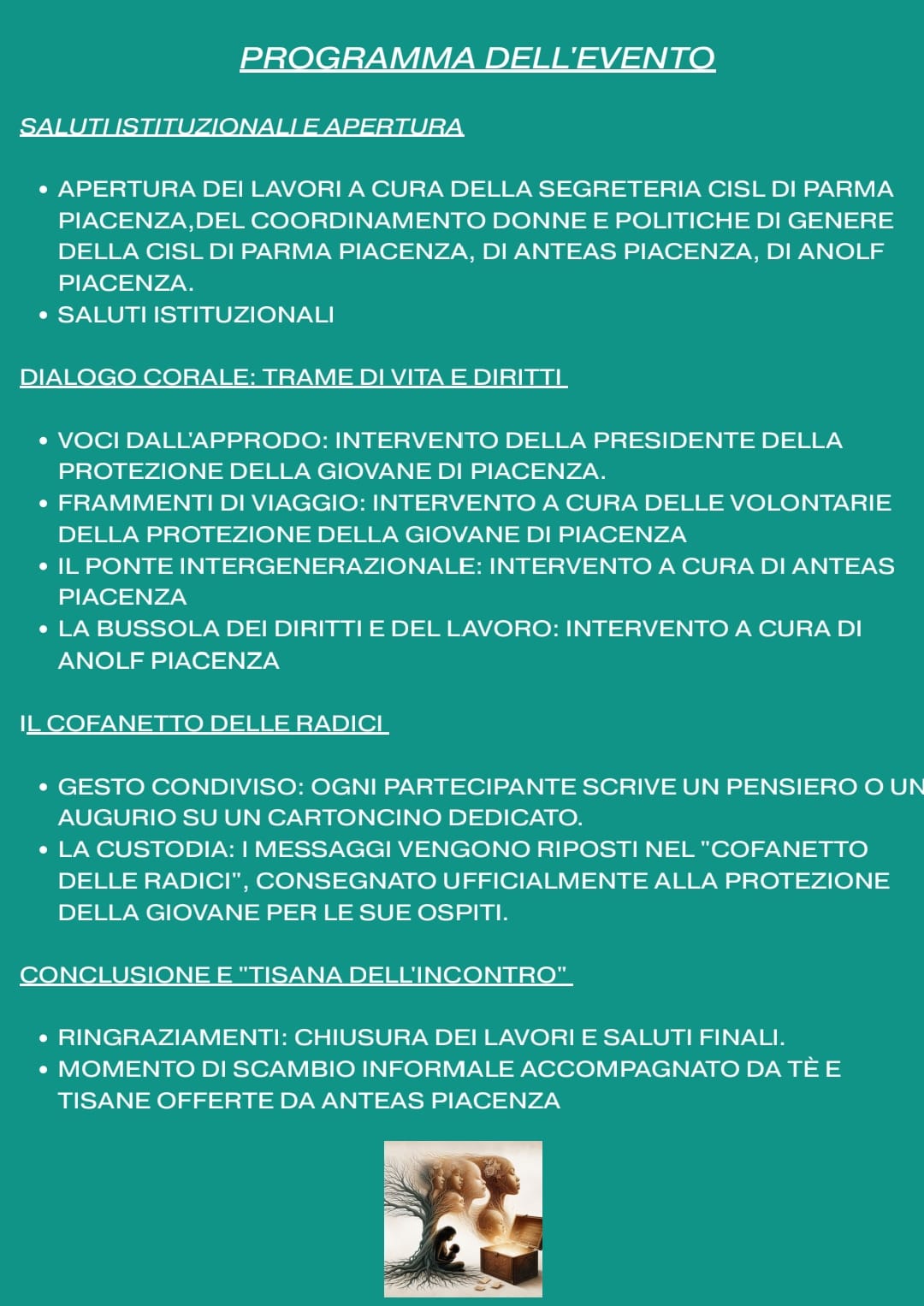 Radici In Movimento - 8 marzo Locandina