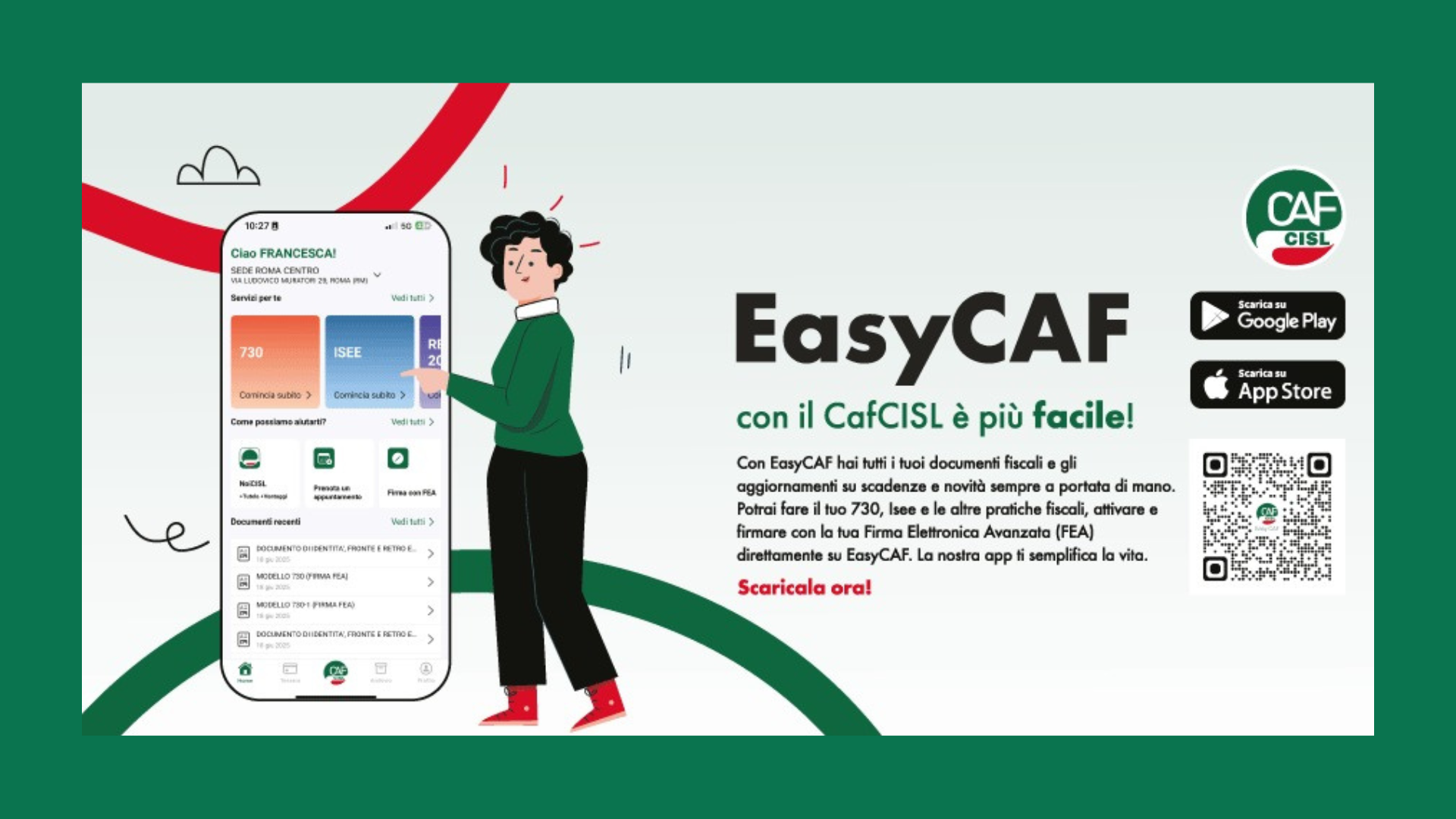 EasyCAF: il tuo CAF CISL sempre con te, ovunque tu sia