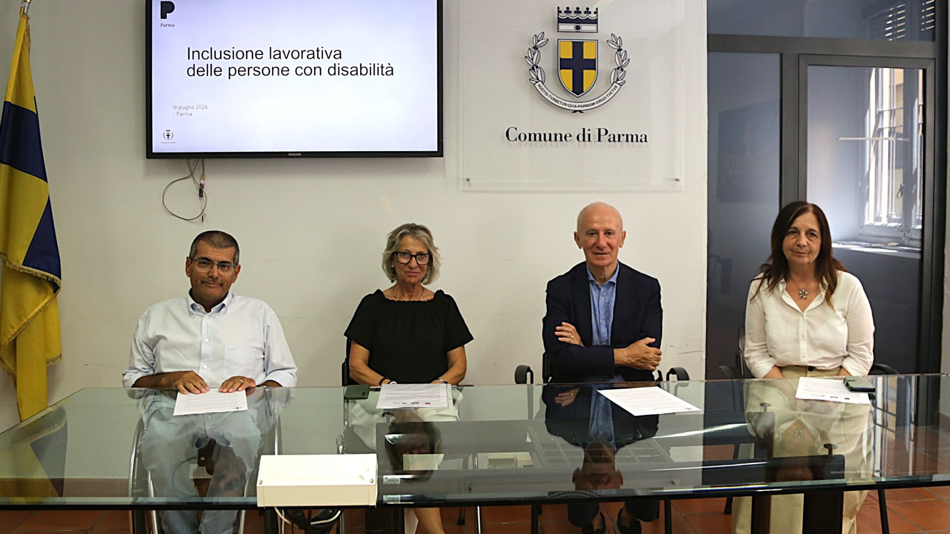 Inclusione lavorativa delle persone con disabilità: presentato in Municipio il Protocollo d’Intesa tra ANMIC, CISL e CGIL